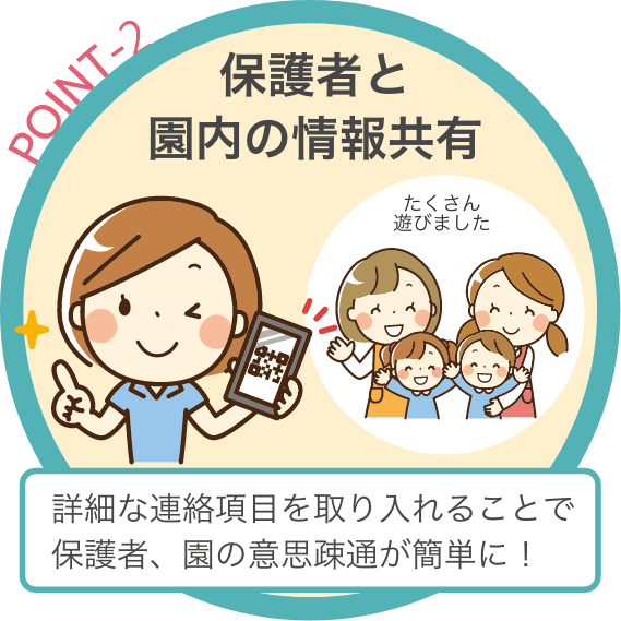 毎朝、対応に追われる登園時間の欠席・遅刻の電話対応が激減!